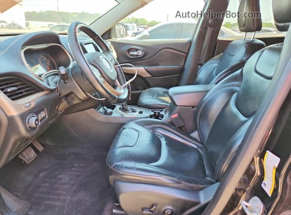 1C4PJMCS9HW636554 2017 JEEP CHEROKEE Black Widok wnętrza z przodu