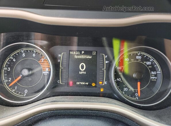 1C4PJMCSXGW153900 2016 JEEP CHEROKEE Black Instrument cluster view