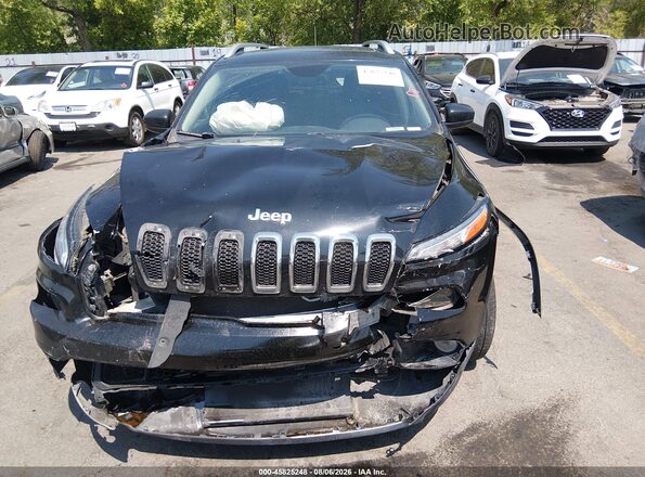 1C4PJMCSXHD217978 2017 JEEP CHEROKEE Black Widok zestawu wskaźników