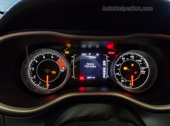 1C4PJMCSXHW636093 2017 JEEP CHEROKEE Gray Instrument cluster view