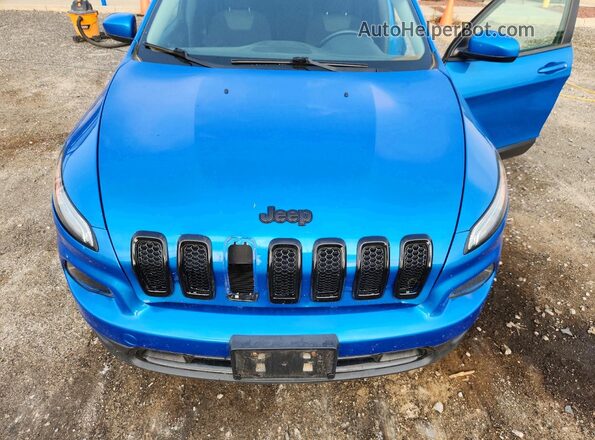 1C4PJMCX0JD548800 2018 JEEP CHEROKEE Blue Vista del compartimento del motor