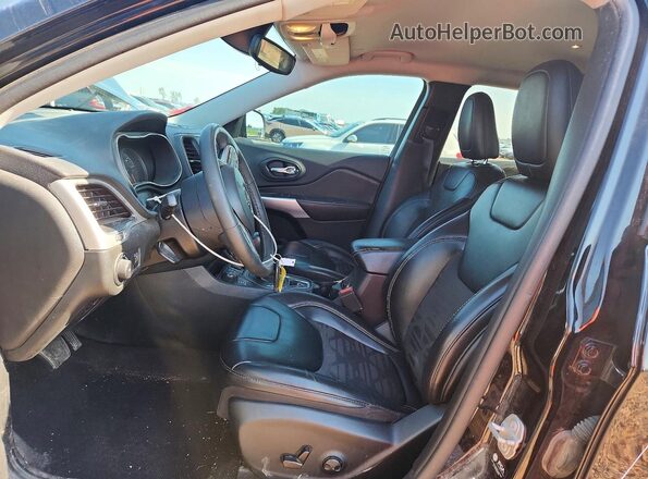 1C4PJMCX1ND522597 2022 JEEP CHEROKEE Black Widok wnętrza z przodu