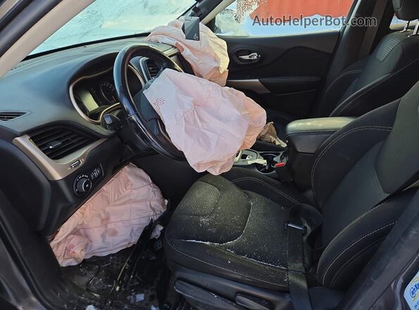 1C4PJMCXXJD585210 2018 JEEP CHEROKEE Gray Widok wnętrza z przodu