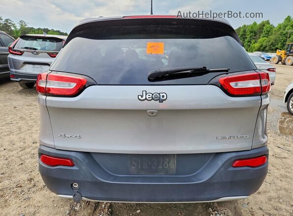 1C4PJMDB0HW543338 2017 JEEP CHEROKEE Silver Հետևի տեսք