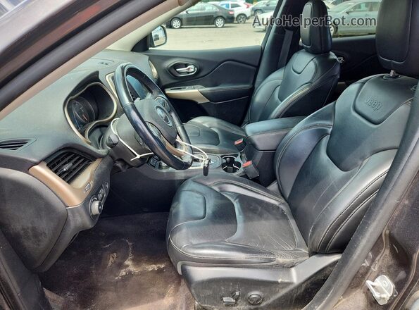 1C4PJMDB0JD554695 2018 JEEP CHEROKEE Gray Front interior view