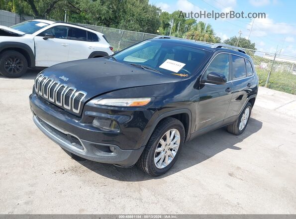 1C4PJMDB2GW185352 2016 JEEP CHEROKEE Черный Передняя левая четверть