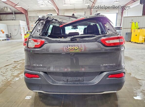 1C4PJMDB2HW528033 2017 JEEP CHEROKEE Gray Widok z tyłu