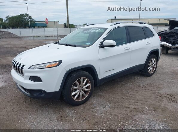 1C4PJMDB3GW151775 2016 JEEP CHEROKEE White წინა მარცხენა ხედი სამი მეოთხედიდან