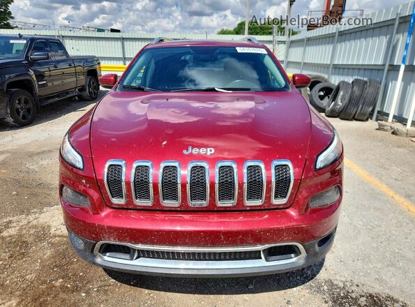 1C4PJMDB3HW528901 2017 JEEP CHEROKEE Maroon Դիմացի տեսք