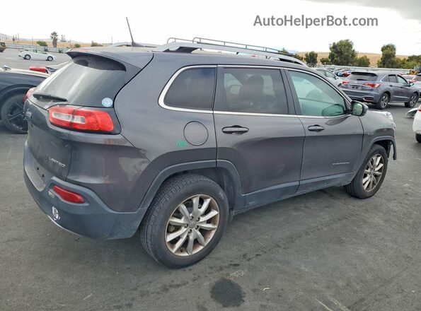 1C4PJMDB3HW605590 2017 JEEP CHEROKEE Charcoal Trasero derecho