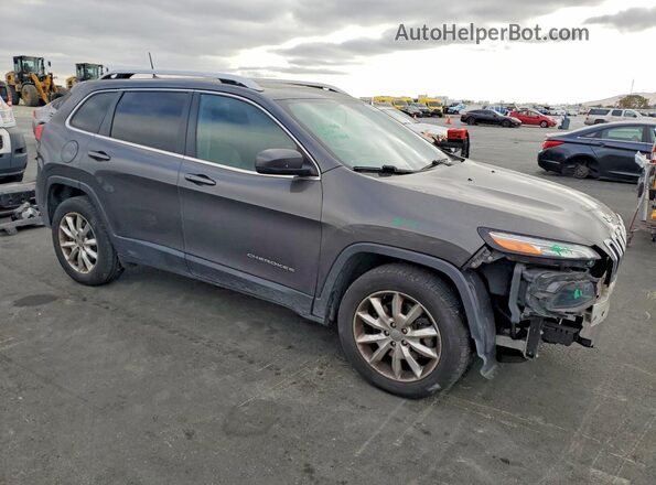 1C4PJMDB3HW605590 2017 JEEP CHEROKEE Charcoal Delantero derecho