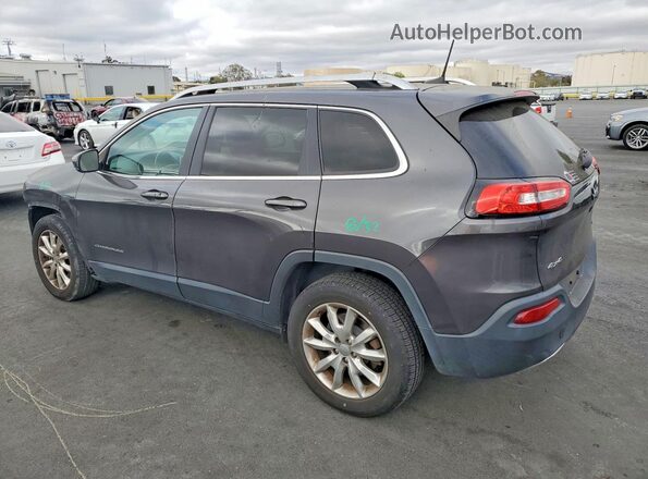 1C4PJMDB3HW605590 2017 JEEP CHEROKEE Charcoal Trasero izquierdo