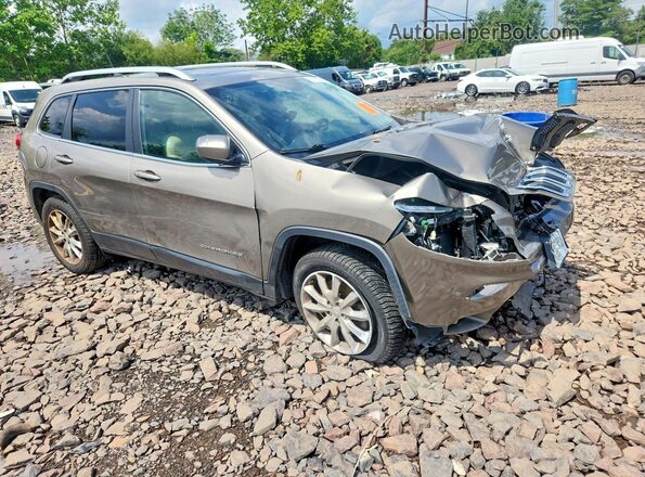 1C4PJMDB4HW664941 2017 JEEP CHEROKEE Tan წინა მარჯვენა