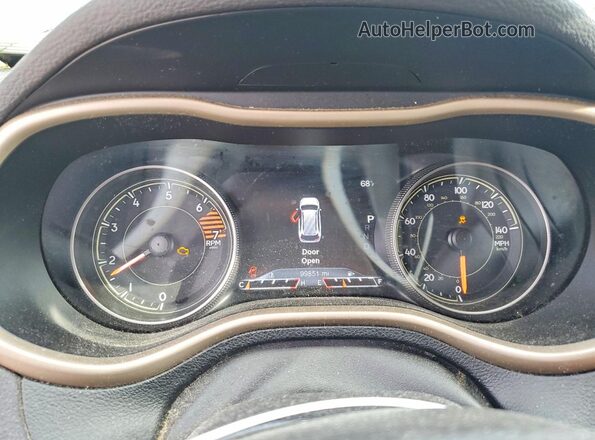 1C4PJMDB7GW262247 2016 JEEP CHEROKEE Charcoal Instrument cluster view