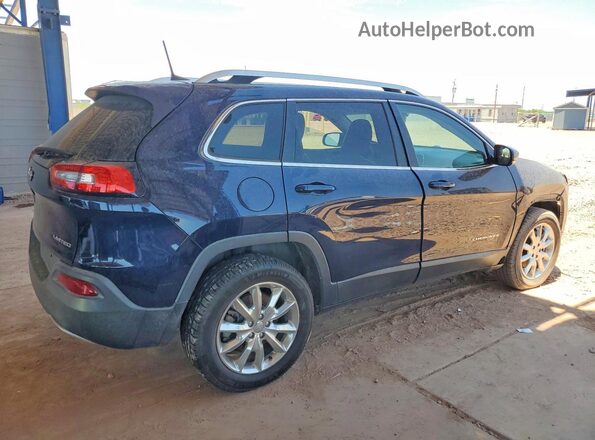 1C4PJMDB7GW348285 2016 JEEP CHEROKEE Blue Trasero derecho
