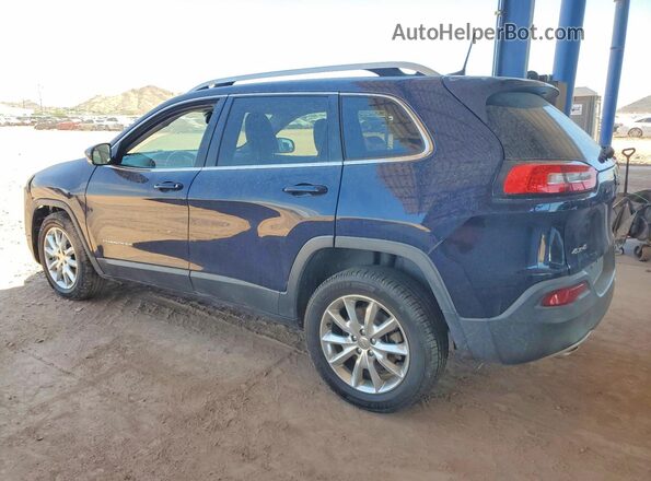 1C4PJMDB7GW348285 2016 JEEP CHEROKEE Blue Trasero izquierdo