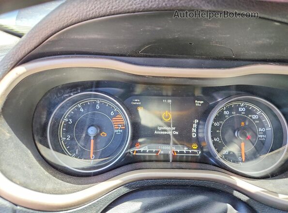 1C4PJMDB7GW348285 2016 JEEP CHEROKEE Blue Vista del cuadro de instrumentos