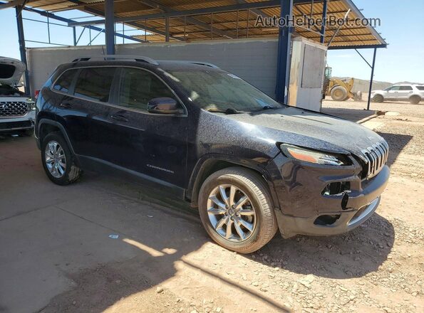 1C4PJMDB7GW348285 2016 JEEP CHEROKEE Blue Delantero derecho