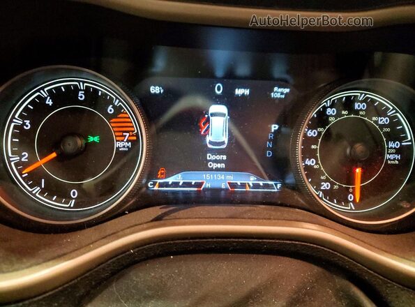 1C4PJMDB7HW600392 2017 JEEP CHEROKEE Gray ხელსაწყოთა პანელის ხედი