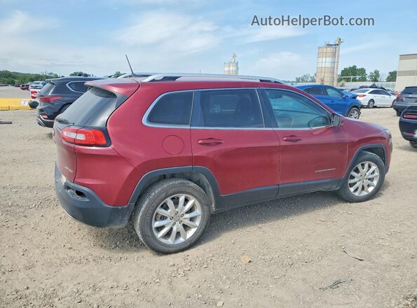 1C4PJMDB8GW337571 2016 JEEP CHEROKEE Red Trasero derecho