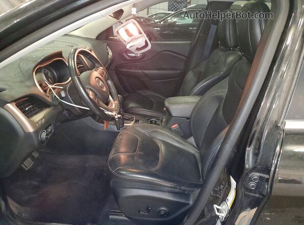 1C4PJMDB9GW296660 2016 JEEP CHEROKEE Black Вид салону спереду