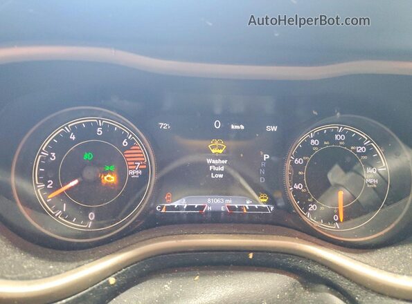 1C4PJMDB9HW665969 2017 JEEP CHEROKEE White Instrument cluster view