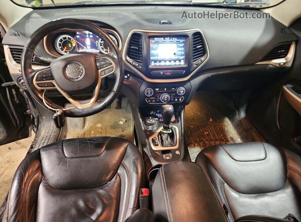 1C4PJMDB9JD534462 2018 JEEP CHEROKEE Black Widok deski rozdzielczej