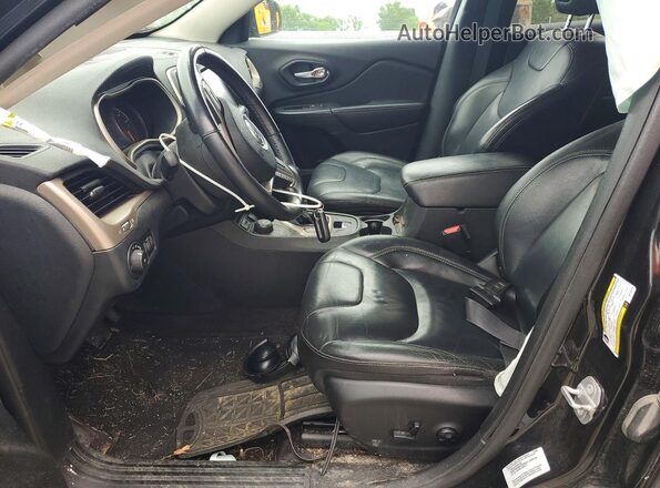 1C4PJMDBXGW225628 2016 JEEP CHEROKEE Black წინა სალონის ხედი