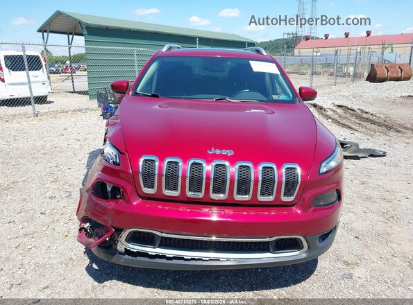 1C4PJMDBXHW638554 2017 JEEP CHEROKEE Red Սարքավորումների վահանակի տեսք