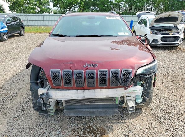 1C4PJMDN0KD460909 2019 JEEP CHEROKEE Red Front view