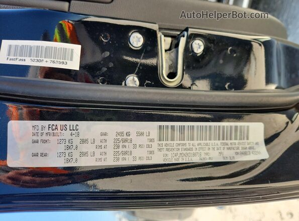 1C4PJMDN2KD180716 2019 JEEP CHEROKEE Black 