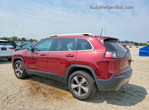 1C4PJMDN4KD320653 2019 JEEP CHEROKEE Red Trasero izquierdo