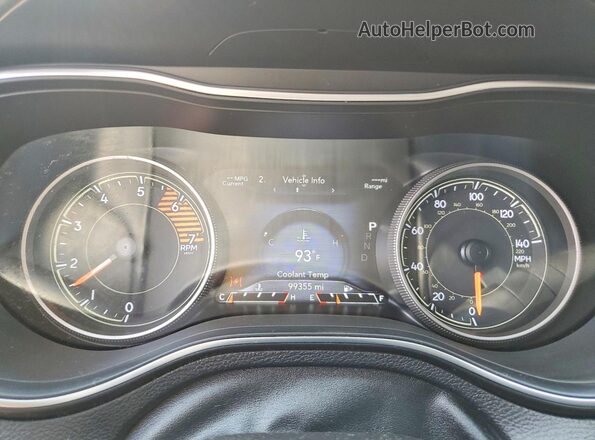 1C4PJMDN4KD320653 2019 JEEP CHEROKEE Red Vista del cuadro de instrumentos