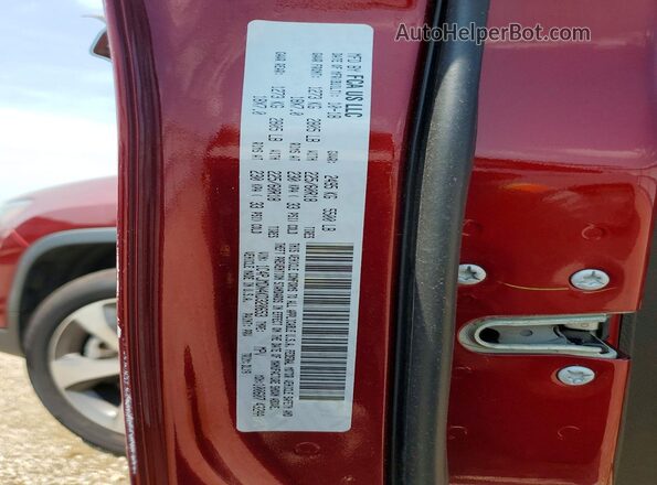 1C4PJMDN4KD320653 2019 JEEP CHEROKEE Red Vista de la etiqueta del VIN