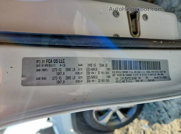 1C4PJMDN7KD162468 2019 JEEP CHEROKEE White Engine compartment view