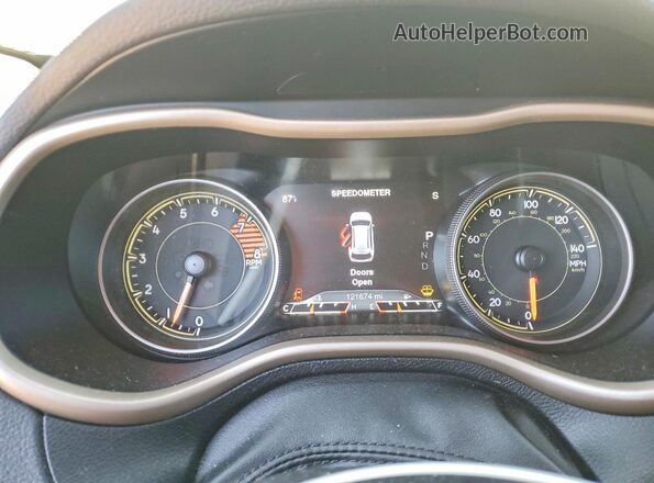 1C4PJMDS1GW263250 2016 JEEP CHEROKEE Charcoal Widok zestawu wskaźników