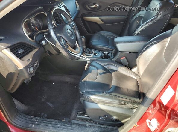 1C4PJMDS1HD227510 2017 JEEP CHEROKEE Red Widok wnętrza z przodu