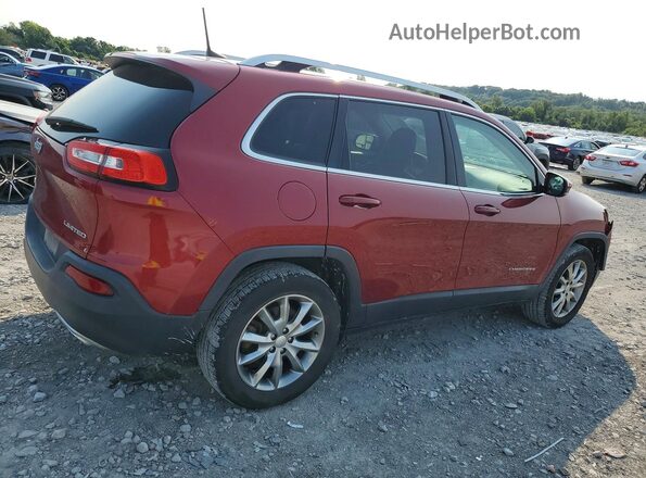1C4PJMDS1HD227510 2017 JEEP CHEROKEE Red Tył prawy