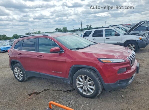 1C4PJMDS1HW594301 2017 JEEP CHEROKEE Burgundy Przód prawy