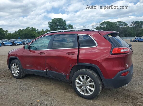 1C4PJMDS1HW594301 2017 JEEP CHEROKEE Burgundy Tył lewy