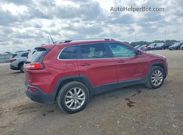 1C4PJMDS1HW594301 2017 JEEP CHEROKEE Burgundy Tył prawy