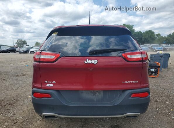 1C4PJMDS1HW594301 2017 JEEP CHEROKEE Burgundy Widok z tyłu