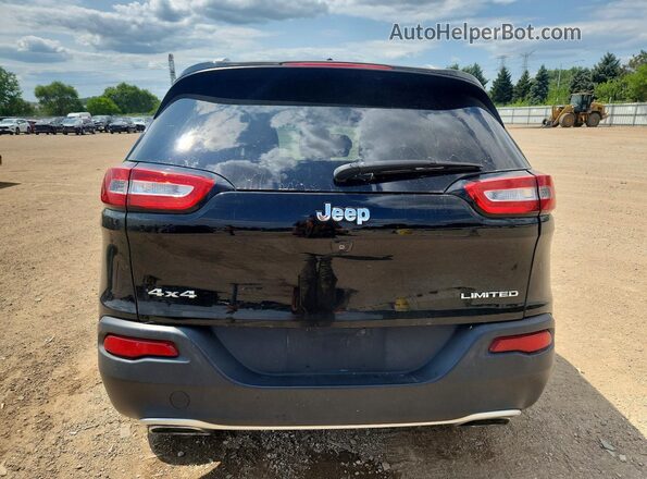 1C4PJMDS2HW569634 2017 JEEP CHEROKEE Black Вид ззаду