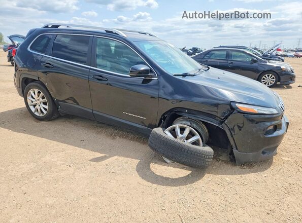 1C4PJMDS2HW569634 2017 JEEP CHEROKEE Black Передня права чверть