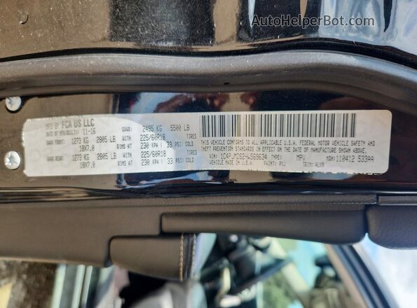 1C4PJMDS2HW569634 2017 JEEP CHEROKEE Black Вид підкапотного простору