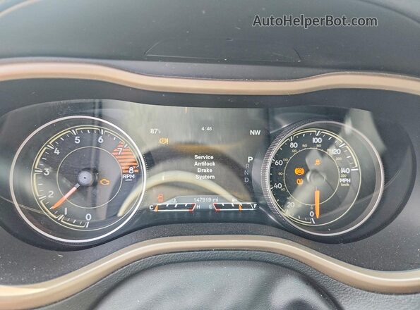 1C4PJMDS2HW569634 2017 JEEP CHEROKEE Black Вид щитка приладів