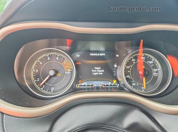 1C4PJMDS3HW505005 2017 JEEP CHEROKEE Black ხელსაწყოთა პანელის ხედი