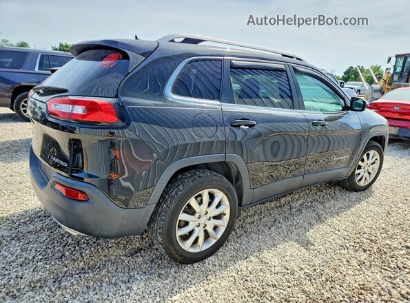 1C4PJMDS4GW123256 2016 JEEP CHEROKEE Черный Задняя правая четверть