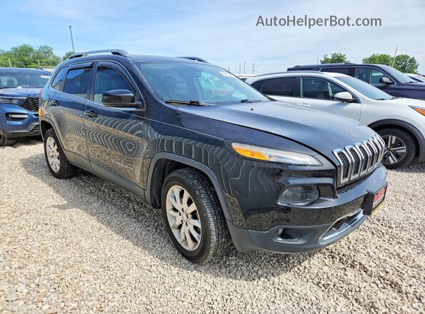 1C4PJMDS4GW123256 2016 JEEP CHEROKEE Черный Передняя правая четверть