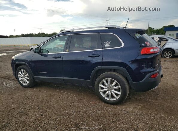 1C4PJMDS7GW123266 2016 JEEP CHEROKEE Blue Tył lewy
